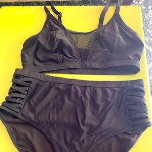 Forever 21 High Waisted Two Piece Bikini Plus Size